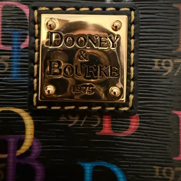 NWT Dooney & Bourke Multicolor Logo Crossbody Bag - Picture 7 of 9